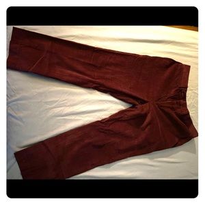 Ralph Lauren corduroy slim pant burgundy